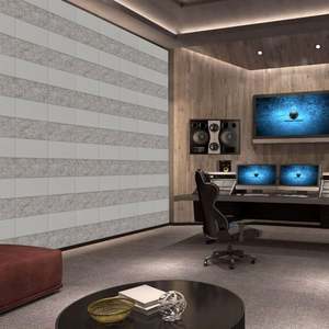 Paneles Acústicos Reciclados de Fibra de Poliéster de Diseño Moderno en Oferta, Diseño de Modelo 3D, NRC 0.85, Venta Directa de Fábrica para Apartamentos - Product Image 1