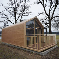Forest Woods Maison modulaire en acier Capsule d'espace colorée en bois pour bureau à domicile Appartements touristiques Hall Utiliser des maisons en conteneur