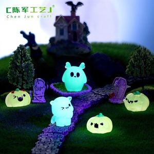 Miniatures lumineuses d'Halloween : fantômes, démons et citrouilles mignons – Accessoires DIY en résine <span class=keywords><strong>pour</strong></span> décorations - Product Image 2
