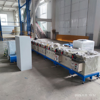 Machine de galvanoplastie métallique pour plaqué or et zinc avec réservoir central, ligne de placage