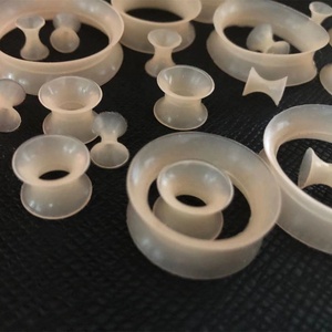 Alat Pengukur Peregangan Tindik Telinga Silikon Fleksibel, Warna Kulit Ganda Berpendar Lubang Telinga - Product Image 6