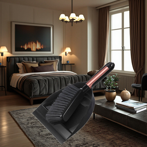 Vente directe d'usine Masthome série or <span class=keywords><strong>rose</strong></span> ensemble brosse <span class=keywords><strong>et</strong></span> pelle à poussière petit <span class=keywords><strong>balai</strong></span> en forme d'éventail ensemble de pelle à poussière - Product Image 3