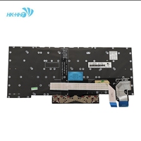Clavier rétroéclairé HK-HHT pour Thinkpad Yoga X390, version espagnole, clavier intégré pour ordinateur portable