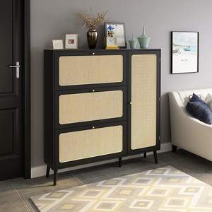 Mueble zapatero con cajones abatibles, almacenamiento que ahorra espacio para la entrada y el recibidor, color madera natural - Product Image 5