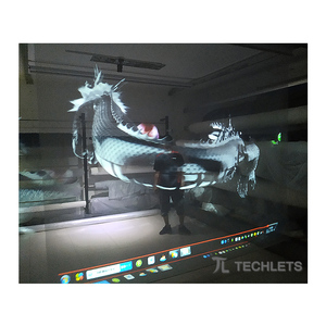 Film de projection holographique H1 pour écran d'affichage 3D transparent flottant à 360 degrés, idéal pour les spectacles virtuels - Product Image 1
