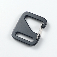 Mousqueton en métal personnalisé avec logo, robuste, en aluminium, avec fente pour sangle, pour accessoires de sac à dos et de sangle tactique