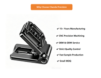 Support d'appareil photo pliable modèle 88229 en aluminium CNC avec plaque à dégagement rapide compatible Arca, logo OEM gravé au laser, fixation pour trépied