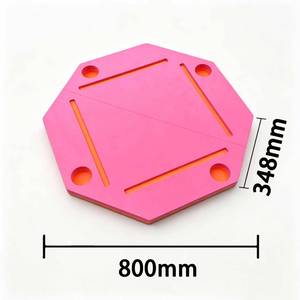 Tapis flottant octogonal pour Mahjong avec porte-gobelets, en <span class=keywords><strong>EVA</strong></span> rose, plateau de jeu aquatique pour fêtes au bord de la piscine et divertissements aquatiques - Product Image 2