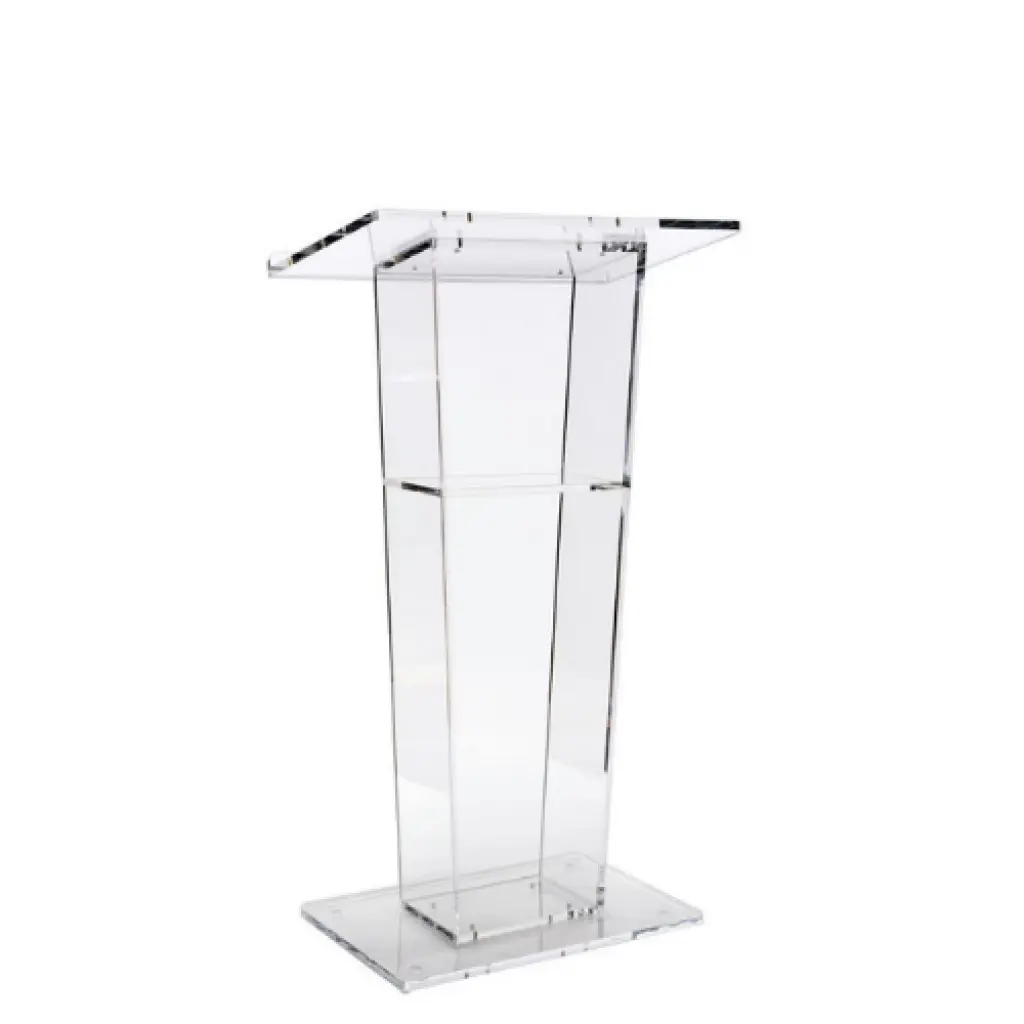 Custom High Quality Acrylic Church Lectern Transparent Crystal Pulpit