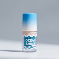 Pegatinas troqueladas con impresión UV personalizada, etiqueta con el logotipo de la empresa para brillo de labios, vinilo adhesivo impermeable, PVC MOQ 100 piezas