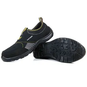 PU Series Safety Shoes Anti-Smashing And Anti-Puncture Metal Toe And Elastic Fabric Design For Security Protection