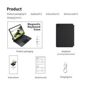 マジックワイヤレスキーボードiPad Air用10.9インチ/iPad Pro 11インチ/iPad Air 11インチ磁気、パワーディスプレイ、バックライトキー、明るさ - Product Image 4