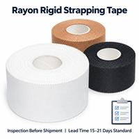Bande de contention rigide en rayonne antidérapante 38mm*13.7m pour trousse de premiers secours, fournitures médicales et sportives, vente en gros, usine HEAO