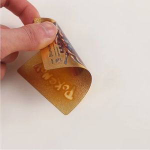 55 piezas Pokemoned Gold Black Silver TCG Cards inglés francés alemán español VMAX Poke Mon Foil juego Trading Card - Product Image 6