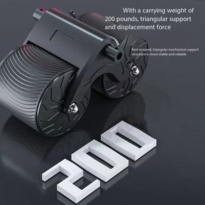 Rimbalzo Automatico in Ferro per Ruote con Supporto per Gomito <span class=keywords><strong>e</strong></span> Tappetino per <span class=keywords><strong>Ginocchia</strong></span>, Timer Incluso, per Uso Unisex in Palestra - Product Image 3