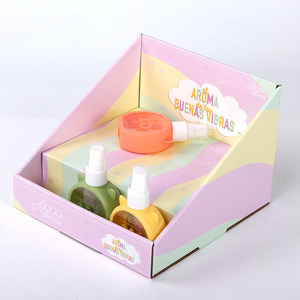 Tùy chỉnh thiết kế in đầy đủ màu sắc tái chế PDQ hộp hai lớp truy cập hàng đầu hiển thị xoay thẻ hàng đầu giấy hiển thị đứng - Product Image 3