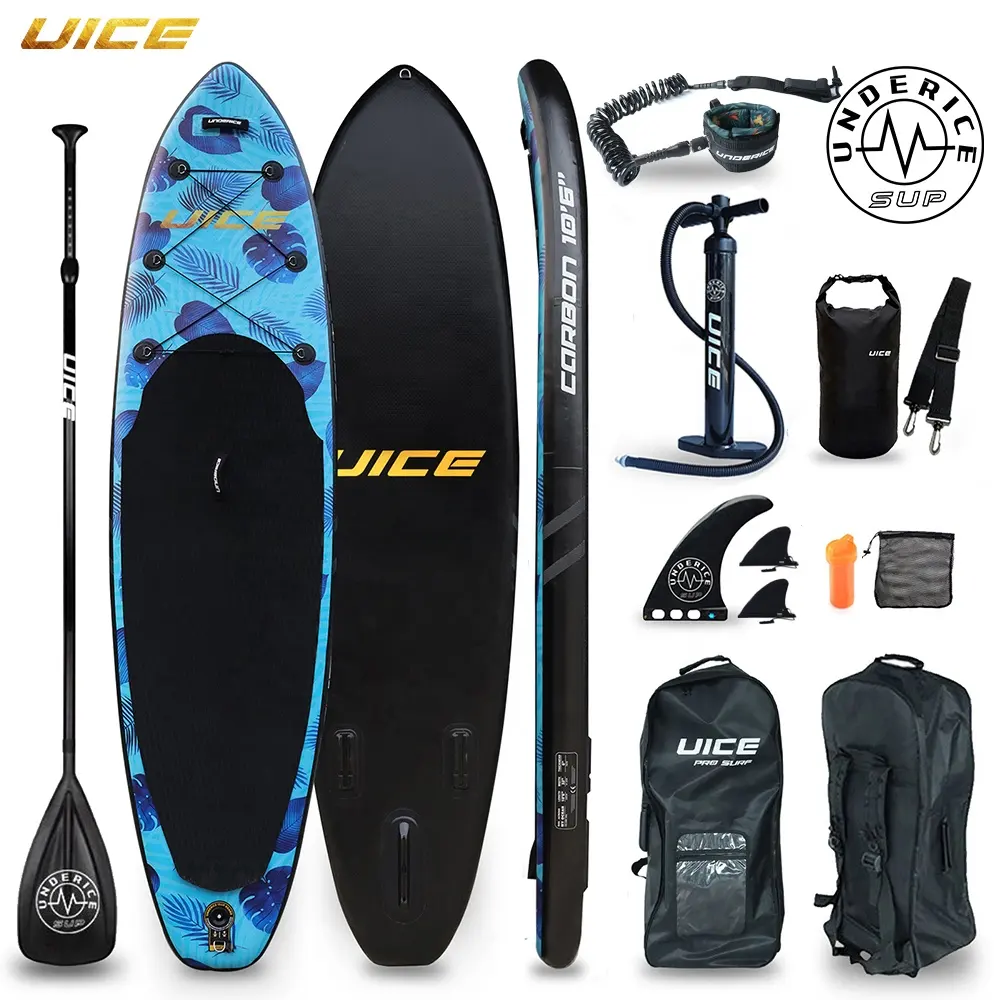 UICE Hot Selling Double Layers Surfing Aufblasbares Stand Up Paddle Board zum Angeln Surf