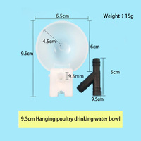Nouveau système d'eau d'abreuvoir de ferme de volaille animale Abreuvoirs de bol d'eau de poulet en plastique