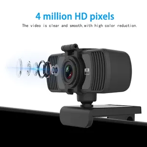 Webcam 2K de alta calidad, cámara Web de 4mp, 2021 P, Full Hd, Mini USB, para videoconferencia, grabación y Streaming, 1080