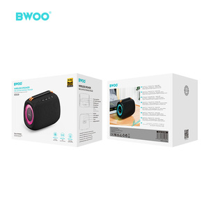 Bwoo Chất Lượng Cao Xách Tay 12W Âm Nhạc Hifi Super Bass Âm Thanh RGB Ánh Sáng 2400MAh Thể Thao Ngoài Trời Màu Xanh Răng 5.3 Loa Không Dây - Product Image 6