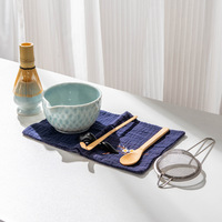 Ensemble d'accessoires de cérémonie du matcha Astief de luxe, 4, 5, 7 ou 8 pièces, avec glaçure changeante au four, bol à matcha, coffret cadeau matcha premium