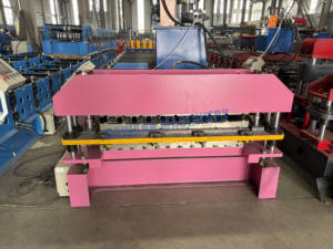Machine de formage à froid pour tôles de toiture en métal à double couche, profil IBR, pour le Chili - Product Image 4
