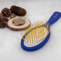 OEM Huisdier Borstel 60x230mm 95g Brosse à peigne rectangulaire de toilettage Brosse professionnelle à goupille longue pour animaux de compagnie