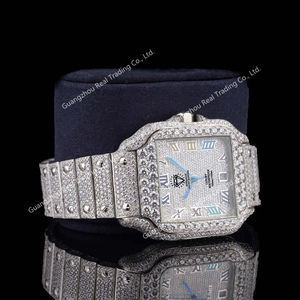 นาฬิกาโมอิสซาไนต์แบบ Iced Out ผ่านการทดสอบ<span class=keywords><strong>เพชร</strong></span> ชุบทอง ความใส <span class=keywords><strong>VVS</strong></span> ระบบอัตโนมัติ กันน้ำ - Product Image 4