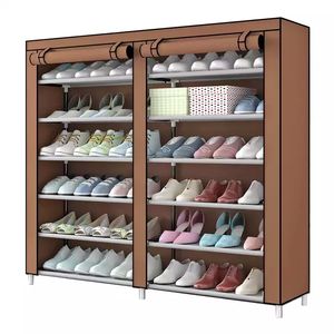Zapatero moderno de tela de alta calidad, organizador de almacenamiento, muebles de sala de estar con armario y soporte para zapatos, percheros - Product Image 2