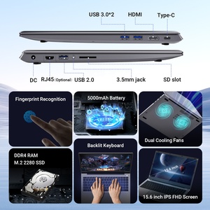 I7 Core 12a generazione 13a generazione 15.6 pollici portatile 10th 11th 16GB RAM 1TB SSD Computer <span class=keywords><strong>Notebook</strong></span> i7 Laptop - Product Image 3