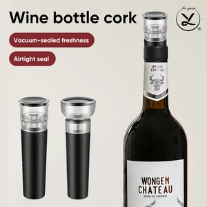 Mini Food Grade TPE PC Plastic <b>Wine</b> Cork Reusable Vacuum Sealer Bottle Stopper Leakproof for Preservation Plug Custom Logo - Product Image 1