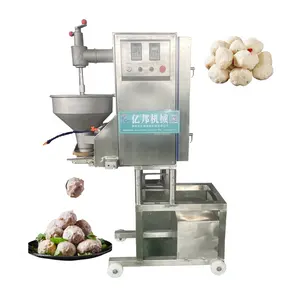 Automatic industrial fishball beef stuffed fish meatball maker mold former forming beater product making meat ball machine