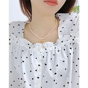 Wholesale Customized Animal Jewelry Gold Plated Stainless Steel Elephant Shaped Pendant Necklace Pearl Necklace for Women - Product Image 2