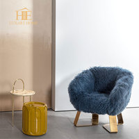 Table basse contemporaine design moderne Table basse italienne de luxe ronde avec plateau en marbre onyx