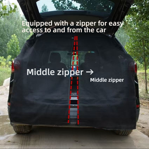 Accessoire intérieur pour voiture : Pare-soleil magnétique pliable pour <span class=keywords><strong>coffre</strong></span>, avec filet anti-moustiques arrière pour les voyages en plein air et la conduite autonome - Product Image 6