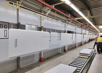 Nouveaux panneaux modernes de luxe en bois MDF et HDF avec revêtement en poudre pour plateaux de bureaux assis-debout, portes d'armoires et panneaux muraux 2026