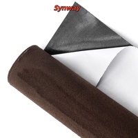 Tissu en suède auto-adhésif 300 g/m², 95 % polyester, 5 % élasthanne, non pelucheux, à poils réversibles, pour la modification intérieure automobile