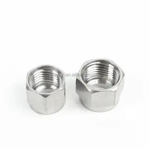 Stainless Steel SS316 Double Ferrules/Twin Ferrules 1/2" Inch or 10mm metric Tube Nuts sliver coat