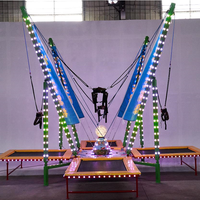 Trampolín Elástico Individual para Niños y Adultos, Equipo de Entretenimiento para Ejercicio y Salto, Actividad de Bungee