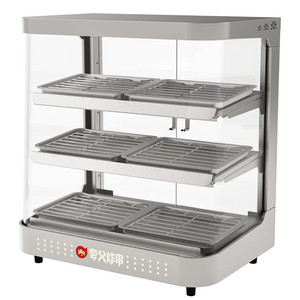 Kiểm soát kỹ thuật số dọc bánh pizza Donut nóng lên tủ ấm thanh snack Showcase - Product Image 6