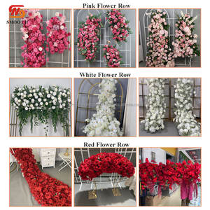 Longue Table LISSE Rouge Rose Anthurium Arrangement Floral Runner Mariage Fleur Artificielle Pour Événements Décor - Product Image 3