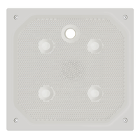 Plaque filtrante PP 400mmx400mm de type alimentation supérieure, épaisseur automatique 30/40mm pour presse à membrane
