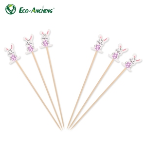 Palillos de Bambú para Cócteles de 15 cm, Brochetas para Barbacoa, Ecológicos, Seguros para Alimentos, Desechables, Modernos, Sencillos y Portátiles para Uso con Alimentos y Frutas - Product Image 4