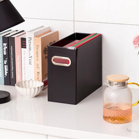 Organisateur de bureau pliable format A4 personnalisé, plateau de rangement pour dossiers de bureau avec poignées pour documents