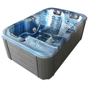 Bañera de masaje Bañera de hidromasaje de esquina de acrílico interior para 3 personas - Product Image 5