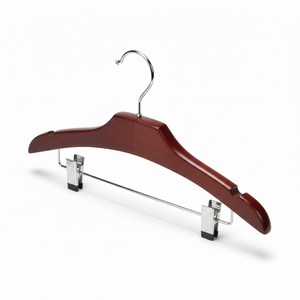 Cintre robuste en métal pour pantalons avec pinces – Organisateur de garde-robe d'hôtel résistant - Product Image 2