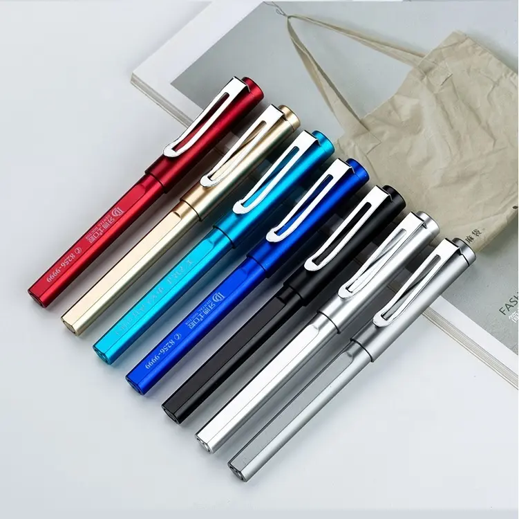 company business branded promotional gift red gel writing blue and black personal gel ink pen with custom logo gel pen pens gift