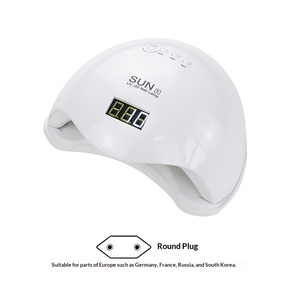 Lampe UV électrique SUN5 48W à 24 <span class=keywords><strong>LED</strong></span> pour séchage rapide des ongles, avec minuterie, sans effet noir sur les mains, pour manucure et séchage des ongles - Offre Spéciale - Product Image 6