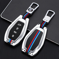 Alliage de zinc + étui à clés de voiture en Silicone couverture à distance coque de clé intelligente housses de sac adaptées pour JAC KMC Chery Jetour X90