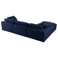 Sofá de esquina grande u XXL sofá de lujo europeo para sala de estar sofá reclinable conjunto de tela